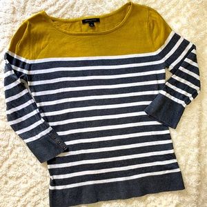 Banana Republic Boatneck Stripe Sweater Sz M